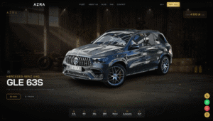 AZRA Automotive — Premium-Autovermietungswebsite in Warschau