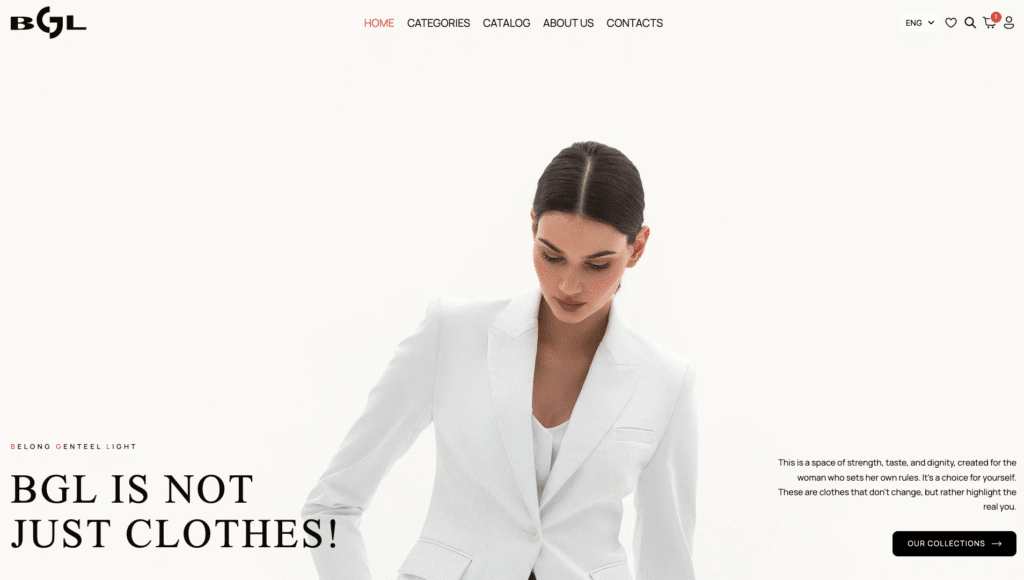 BGL Fashion — boutique mode premium sur WooCommerce pour 20+ pays